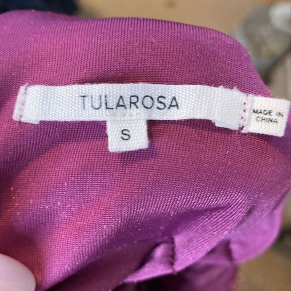 NWOT Tularosa Womens Velvet Plum Goddess Mini Dress - Picture 9 of 9